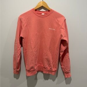 Sporty & Rich Emily Oberg Peach Crewneck Sweater